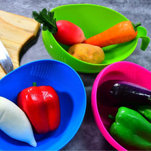 Plastic Rice Bowl / Food Strainer Thick Drain Basket with Handle for Rice, Vegetable & Fruit (set of 3pcs) - dailyneed.life