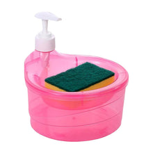 2-in-1 Double Layer Liquid Soap Dispenser with Pump & Sponge – Practical Kitchen & Hotel Sink Soap Pump Bottle (Rectangle) - dailyneed.life