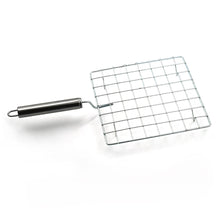 Square Stainless Steel Barbecue Grill with Steel Handle - dailyneed.life