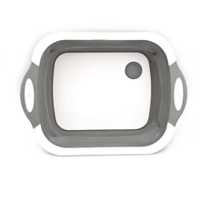 COLLAPSIBLE CUTTING BOARD WITH DISH TUB BASKET For Kitchen Use ( 1 Pcs ) - dailyneed.life