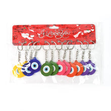Evil Eye Rubber / Silicone Keychain (12 Pcs Set / Mix Color) - dailyneed.life