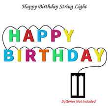 Decoratives Plastic Happy Birthday 13 LED Letter Battery Operated String Lights, Outdoor String Lights (Multicolour) - dailyneed.life