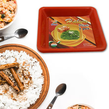 Square Plastic Halwa Dinner Plate Snacks / Breakfast, Restaurant Serving Trays Home School Coffee Hotel Kitchen Office (3 Pcs Set) - dailyneed.life