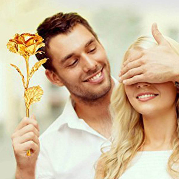Luxury Decorative Gold Plated Artificial Golden Rose with Premium Box - dailyneed.life