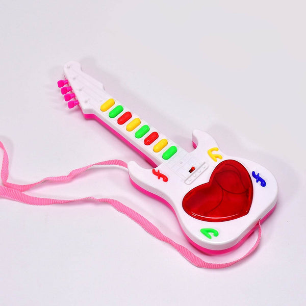 Battery Operated Musical Instruments Mini Guitar Toys and Light for 3+Years Old Kids. - dailyneed.life