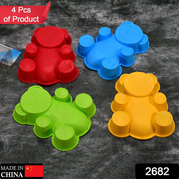 Set of 4 Silicone Animal Moulds for Cake, Chocolate, Soap & Candle Making, Diwali - dailyneed.life