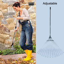 115-152 CM Rake for Gardening, Stainless Steel Telescopic Garden Rake for Quick Clean Up of Lawn and Yard, Adjustable Rake Claws Spacing Garden Broom with Long Handle for Clean Leaves (MOQ :- 12 pc) - dailyneed.life