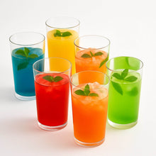 Round Clear Plastic Water Glass Juice Beer Wine Plastic Unbreakable Transparent Glass Set ( 300ml 6pc ) - dailyneed.life