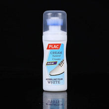 White Shoe Brightener with Removal of Dirt and Whitening Function White Shoes Cleaner with Brush Head for Dirty Shoe Polish Natural Waxes (75 ML) - dailyneed.life
