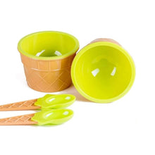 Ice Cream Waffle Bowl Set with Spoon – 2 Units - dailyneed.life
