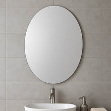 Elegant Oval Frameless Wall Mirror for Home & Office Decor (6 Pc) - dailyneed.life