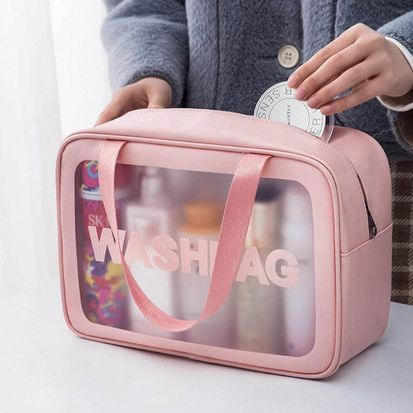Big Zippered Cosmetic Pouch, Toiletry Bag for Cosmetics (1 Pc) - dailyneed.life