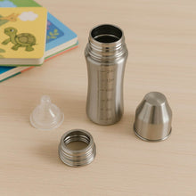 Ganesh Stainless Steel Baby Feeding Bottle, Milk Bottle for New Born / Infants / Toddler Up to 3 Years, BFA Free (250 ML Approx) - dailyneed.life