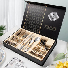 Premium Silver Daily Use Cutlery Set Stainless Steel Luxury Combo Set of 24 - dailyneed.life