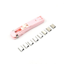 Portable Paper Clamp With 8 Pcs Clip Dispenser Handheld Paper Fast Clam (1 Set) - dailyneed.life