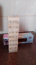 Wooden Tumbling Stacking Tower Game, Zenga tower (48 Pcs Blocks 2 Dices) - dailyneed.life