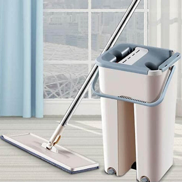 Scratch Cleaning MOP with 2 in 1 SELF Clean WASH Dry Hands Free Flat Mop - dailyneed.life