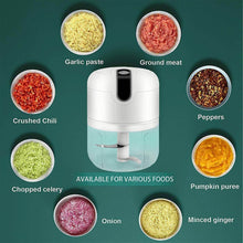 Wireless USB Rechargeable Mini Electric Garlic Machine / Chopper 3 Blades (250Ml) - dailyneed.life