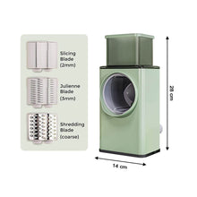 Vegetable Shredder Round Mandolin Slicer, Grater, Shredder Salad Maker - Large Feed Port - Suction Base - Cutter for Vegetable, Fruit, Cookie. - dailyneed.life