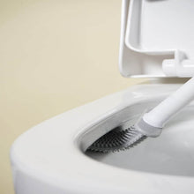 Silicone Toilet Brush with Holder Stand for Bathroom Cleaning - dailyneed.life