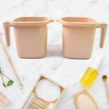 Plastic Square Bath Water Mug (4 Pc / 1000 ML / Mix Color) - dailyneed.life