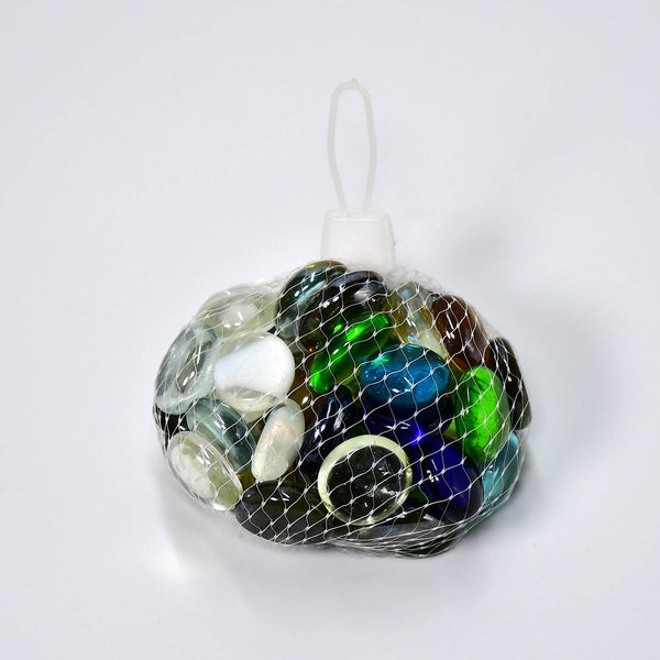 Glass Gem Stone, Flat Round Marbles Pebbles for Vase Fillers, Attractive pebbles for Aquarium Fish Tank. - dailyneed.life