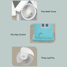 Mini House Fan House Design Rechargeable Portable Personal Desk Fan For Home , Office & Kids Use (Battery Not Include) - dailyneed.life