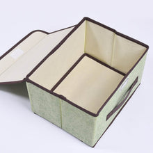 Foldable Cotton Linen Storage Box – Multi-Room Organizer with Lid & Handles - dailyneed.life