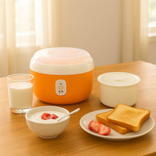 Orange ELECTRONIC YOGURT MAKER, AUTOMATIC YOGURT MAKER MACHINE 1L YOGHURT PLASTIC CONTAINER FOR HOME USE - dailyneed.life