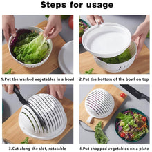 Plastic 60 Seconds Salad Cutter Salad Maker Salad Bow (1 Pc) - dailyneed.life