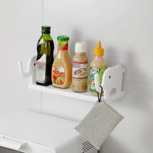 Multifunctional Elephant-Shaped Wall Shelf – No-Punch Mini Organizer for Kitchen, Bathroom & Bedroom - dailyneed.life
