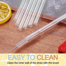 Reusable Glass Straws Clear Glass Drinking Straw 5Pc - dailyneed.life