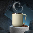 Ganesh Premium Stainless Steel Coffee Mug with heat resistant mug lid. Approx 400Ml mug. - dailyneed.life