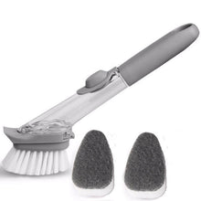 2-in-1 Dishwashing Brush, Long Handle Wash Pot Brush Washing Dish - dailyneed.life