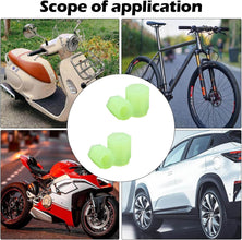 Tyre Valve Caps Luminous Glow Car Tire Valve Cap Covers vaal cap (4 Pcs Set) - dailyneed.life