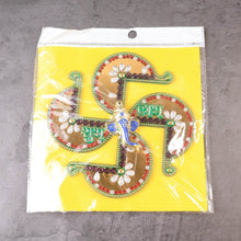 Golden Swastik Shubh Labh Wall Hanging with Ganesh Idol (1 Pc) - dailyneed.life