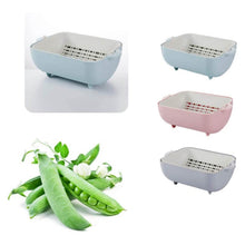 Multifunctional BPA Free Double Layered Plastic Rotatable Strainer Basket (Multicolor) - dailyneed.life