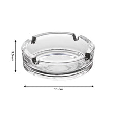 Glass Classic Crystal Quality Cigar Cigarette Ashtray Round Tabletop for Home Office Indoor Outdoor Home Decor - dailyneed.life