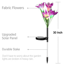 Waterproof Outdoor Solar Lily Flower Stake Lights ( Pack Of 2 pcs ) - dailyneed.life