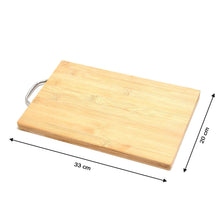 Thick Wooden Bamboo Kitchen Chopping Cutting Slicing Board with Holder for Fruits Vegetables Meat - dailyneed.life