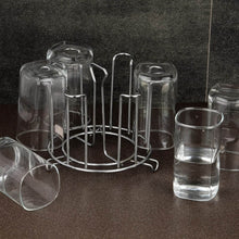 SS Round Glass Stand used for holding sensitive glasses and all present in all kinds of kitchens of official and household places etc. - dailyneed.life
