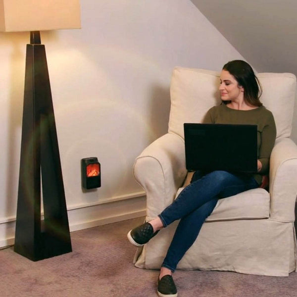 Portable Electric Fireplace lamp LED Flame Heater (900w / 1 Pc) - dailyneed.life