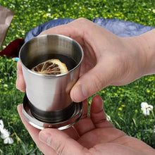 2 in 1 Camping Folding Cup with Keychain (1 Pc) - dailyneed.life