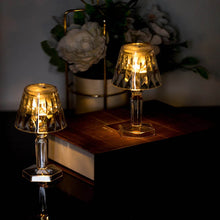 2in1 Transparent Mini Crystal Table Lamp with Reflection Light - dailyneed.life