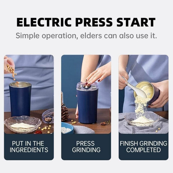 Stainless Steel Coffee Grinder Machine 300w (Multi Blades Grinder) - dailyneed.life