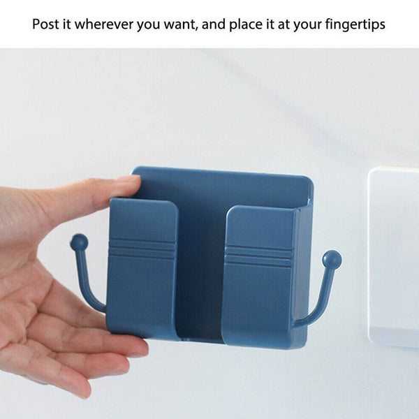 1 Pc Wallmount Mobile Stand With Hook Design used in all kinds of places including household and many more as a hanging support for and stuffs purposes. - dailyneed.life
