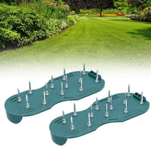 Lawn Aerator Sandals, Garden Grass Aerator Spiked Sandals Green Studded Shoes for Yard Patio Garden Excavation - dailyneed.life
