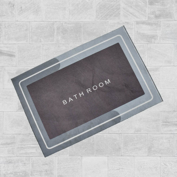 Square Bathroom mat Water Absorbent mats Diatomite Door Mat Anti-Slip Bath Mat Quick Drying Absorbent mat for Home, Kitchen (57x38cm) - dailyneed.life