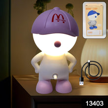 Cute Lovely Cartoon Design LED Desk Night Light With Plastic Head Cap (1 Pc) - dailyneed.life