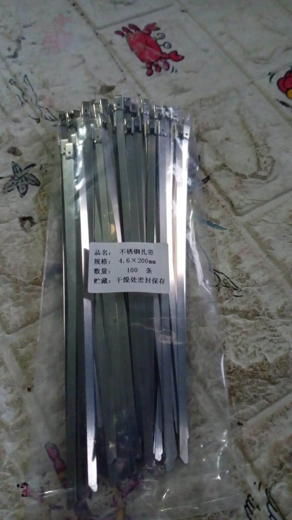 Stainless Steel Cable Ties for Solar & Home Use (100 Pc, 4.6x100mm) - dailyneed.life